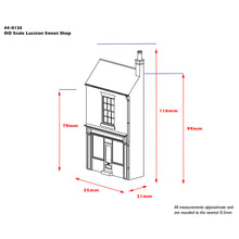 Load image into Gallery viewer, Low Relief Lucston Sweet Shop - Bachmann -44-0124
