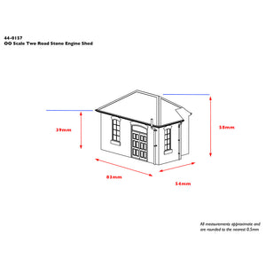 Two Road Stone Engine Shed - Bachmann -44-0157