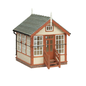 Platform Mounted Signal Box Brown