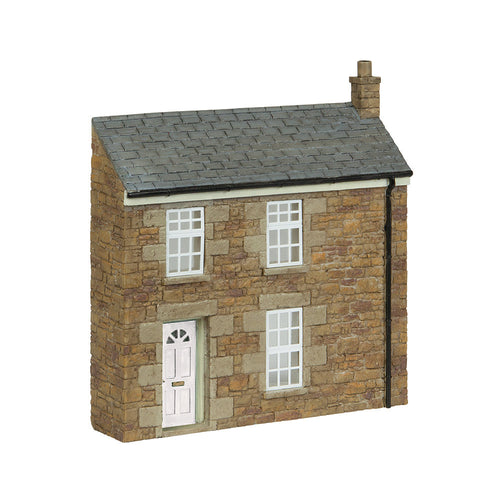 Low Relief Stone Terrace Left Hand Door White