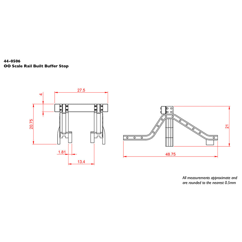 Rail Built Buffer Stops (x2)