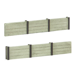 Kingpost Concrete Retaining Walls (x4) - Bachmann -44-0508