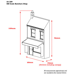 Low Relief Butchers Shop - Bachmann -44-209