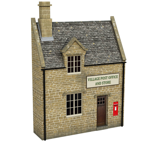 Low Relief Honey Stone Post Office and Shop