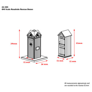 Roadside Rescue Phone Boxes - Bachmann -44-585