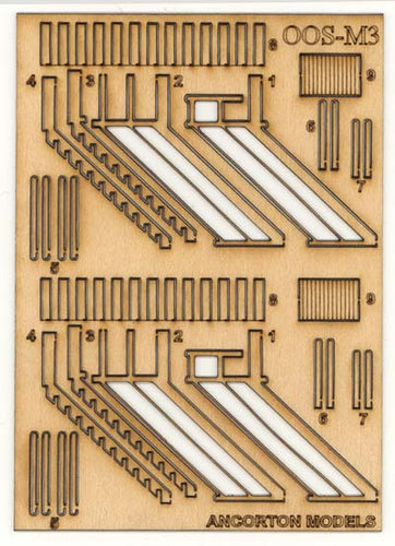 OOSM3 WOODEN STAIR WITH HANDRAILS