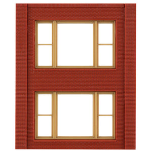 Two-Storey 20th Century Window Wall (x4)