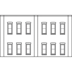 Two-Storey 12 Windows (x3) - Bachmann -DPM60122