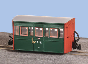 Ffestiniog 4 Wheel Bug Box Coach, 3rd Class, Col. Stephens no. 4