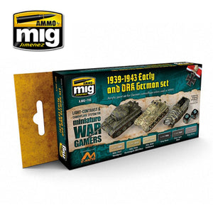 WARGAME EARLY & DAK GERMAN ACRYLIC PAINT SET