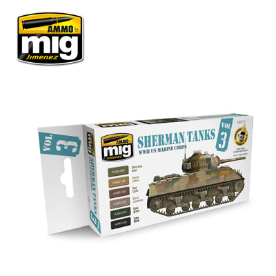 SHERMAN TANKS VOL 3 ACRYLIC PAINT SET