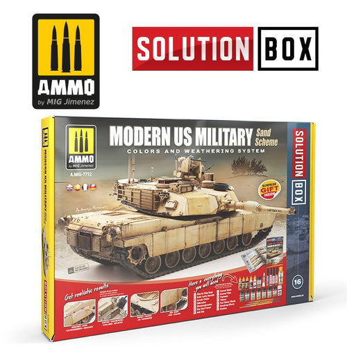 SOLUTION BOX MODERN US MILITARY SAND SCHEME