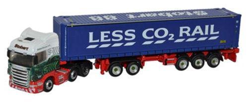 Scania Highline D-TEC Combitrailer Container Eddie Stobart   NSHL01CT   1:148 Scale