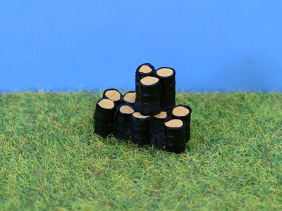 PD MARSH N GAUGE PAINTED STACK OIL DRUMS