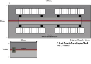 Settle/Carlisle Double Track Engine Shed - OO Gauge - PO337 by Metcalfe