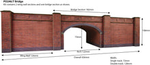 Load image into Gallery viewer, Railway Bridge in Red Brick - OO Gauge - PO246 by Metcalfe
