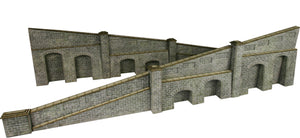 PO249 00/H0 Scale Tapered Retaining Wall in Stone