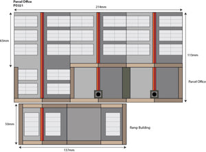 Parcel Offices - OO Gauge - PO321 by Metcalfe