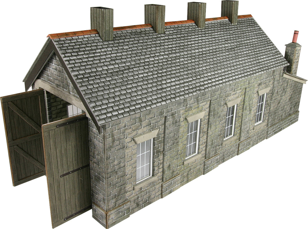 PO332 00/H0 Scale Stone Single Track Engine Shed