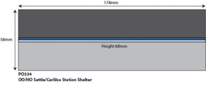 Settle/Carlisle Railway Station Shelter - OO Gauge - PO334 by Metcalfe