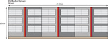 Load image into Gallery viewer, Wall Backed Platform Canopy - OO Gauge - PO341 by Metcalfe
