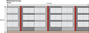 Wall Backed Platform Canopy - OO Gauge - PO341 by Metcalfe