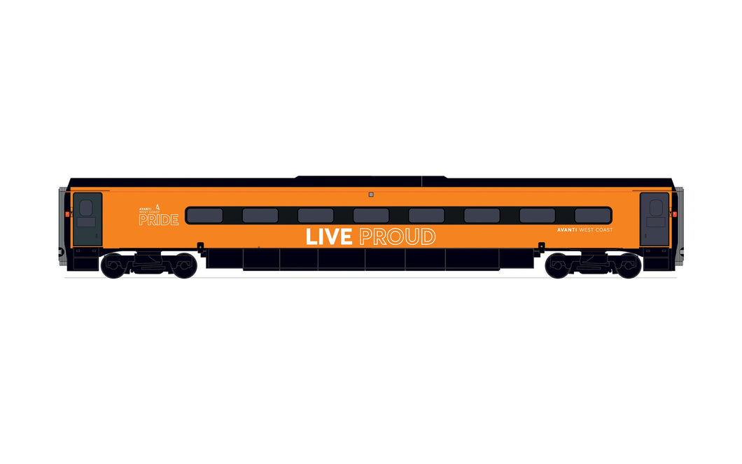 Avanti West Coast, Pendolino Trailer Standard (TS), Pride Livery - Era 11 - R40197 - PRE ORDER - New For 2021 Estimated 01-12-21