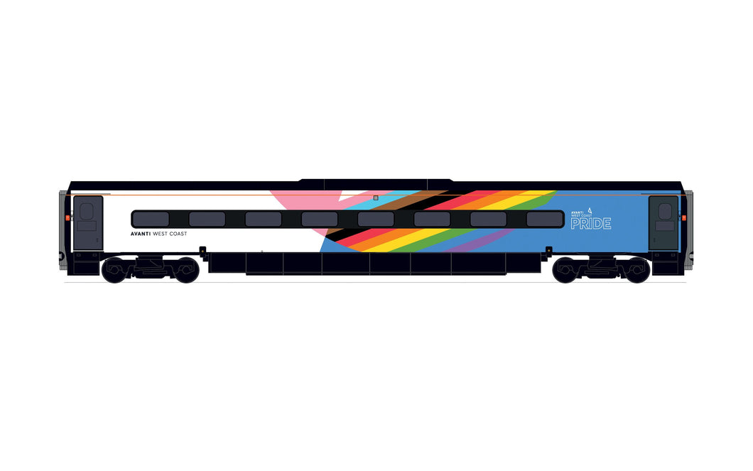 Avanti West Coast, Pendolino Motor Standard (MS), Pride Livery - Era 11 - R40199 - PRE ORDER - New For 2021 Estimated 01-12-21