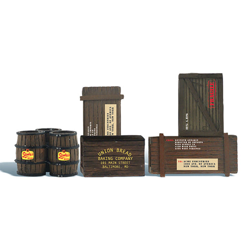 G Wooden Crates & Barrels