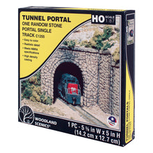 Load image into Gallery viewer, HO Random Stone Single Tunnel Portal
