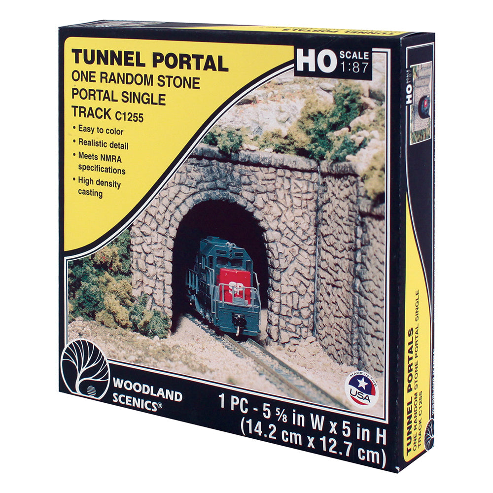 HO Random Stone Single Tunnel Portal