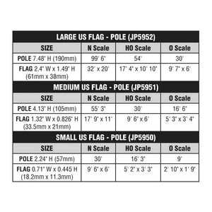 Small Flag Pole US - Bachmann -WJP5950