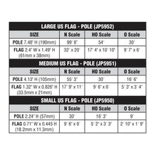 Load image into Gallery viewer, Medium Flag Pole US - Bachmann -WJP5951
