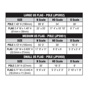 Large Flag Pole US - Bachmann -WJP5952