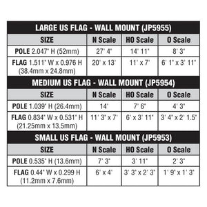 Small Wall Mount Flag US - Bachmann -WJP5953