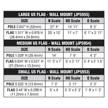 Load image into Gallery viewer, Medium Wall Mount Flag US - Bachmann -WJP5954
