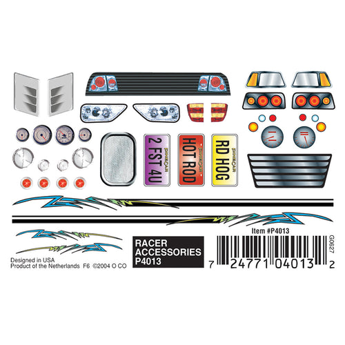 Racer Accessories Dry Transfer