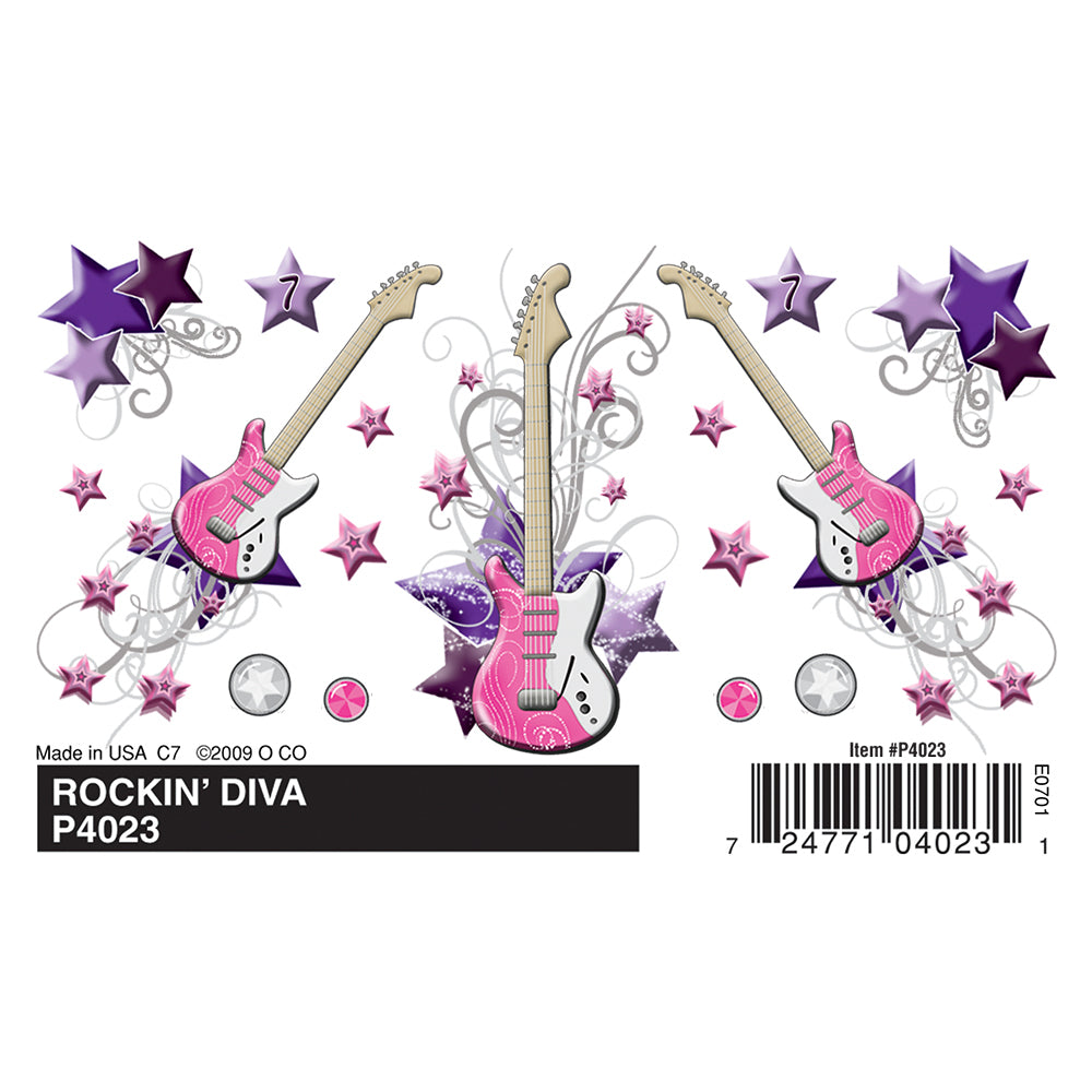 Rockin' Diva Dry Transfer