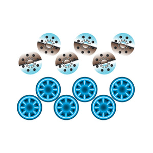 Chrome Wheel FlareÃ‚Â® Rub-on Decals - Bachmann -WP4063