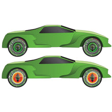 Load image into Gallery viewer, Green Snake Wheel FlareÃ‚Â® Rub-on Decals - Bachmann -WP4064
