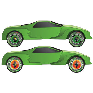 Green Snake Wheel FlareÃ‚Â® Rub-on Decals - Bachmann -WP4064