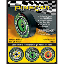 Load image into Gallery viewer, Green Snake Wheel Flare® Rub-on Decals
