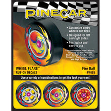 Load image into Gallery viewer, Fire Ball Wheel Flare® Rub-on Decals
