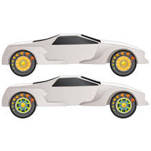 Load image into Gallery viewer, Juiced Wheel FlareÃ‚Â® Rub-on Decals - Bachmann -WP4068
