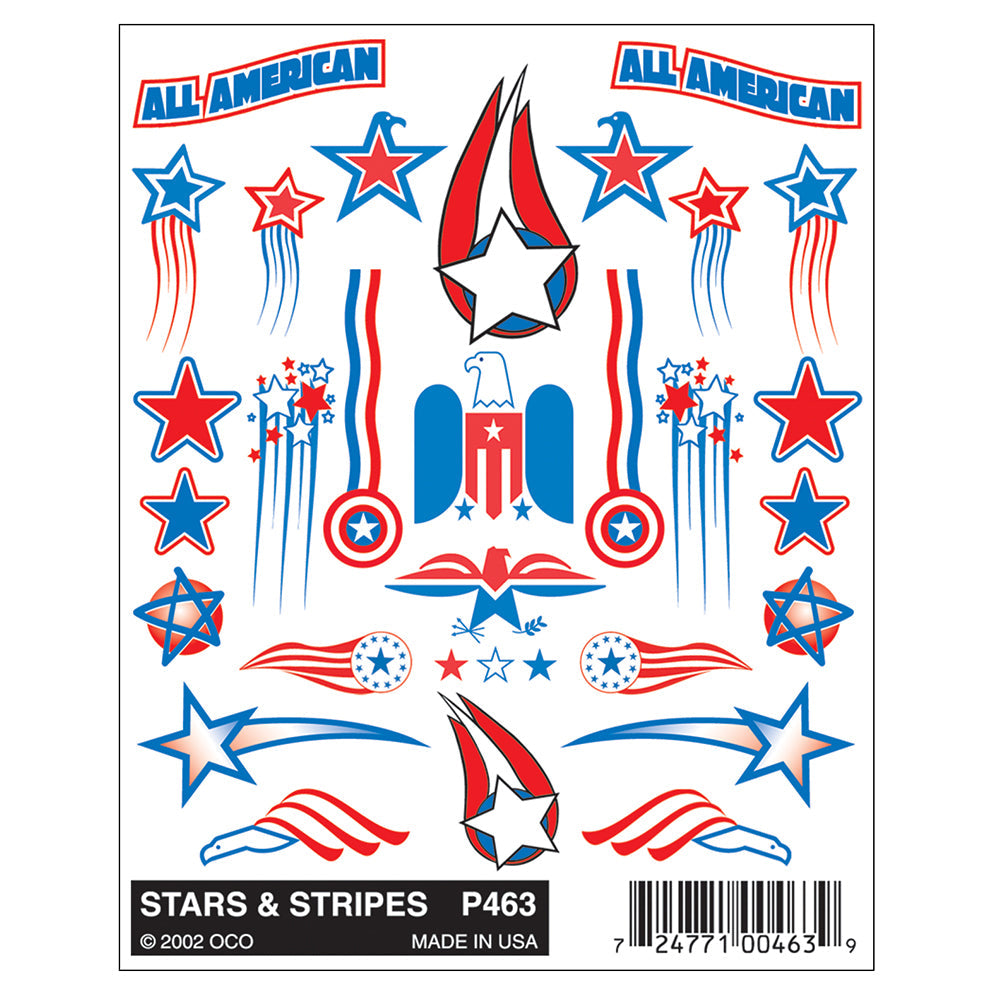 Stars & Stripes Stick-On Decals