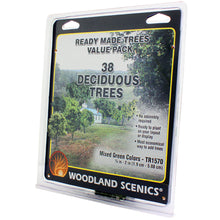 Load image into Gallery viewer, Ã‚Â¾&quot;-2&quot; Ready Made Mixed Green Deciduous Value Pack (38/Pk) - Bachmann -WTR1570
