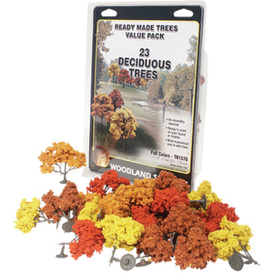 2"-3" Ready Made Fall Colours Deciduous Value Pack (23/Pk) - Bachmann -WTR1576