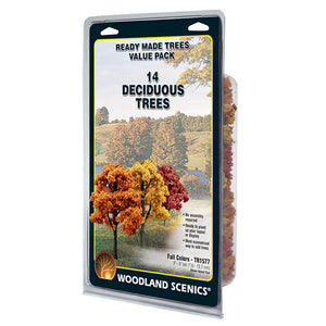 3"-5" Ready Made Fall Colours Deciduous Value Pack (14/Pk) - Bachmann -WTR1577