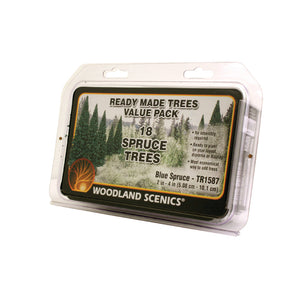 2"-4" Ready Made Blue Spruce Value Pack (18/Pk) - Bachmann -WTR1587