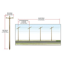 Load image into Gallery viewer, N Wired Poles Single Crossbar - Bachmann -WUS2250
